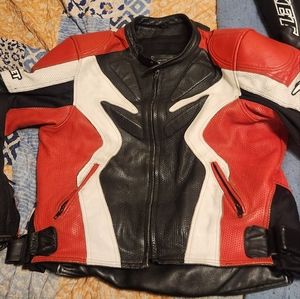 Joe Rocket leather motorcycle jacket